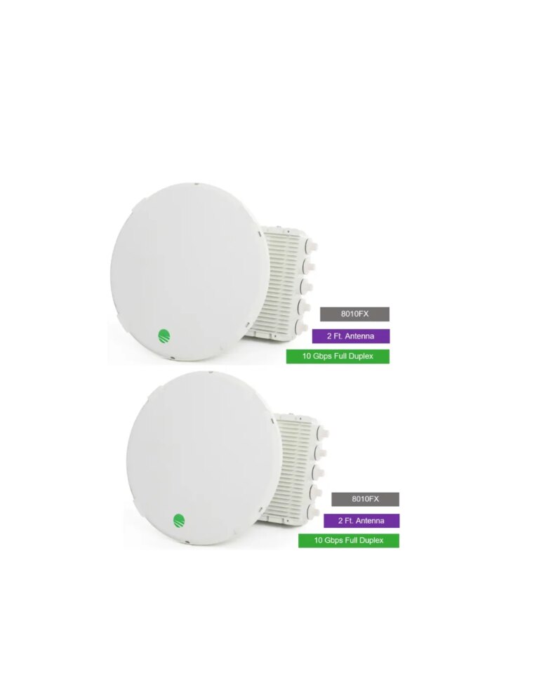 Siklu E-Band (80GHz) Complete PTP link FDD 10Gbps