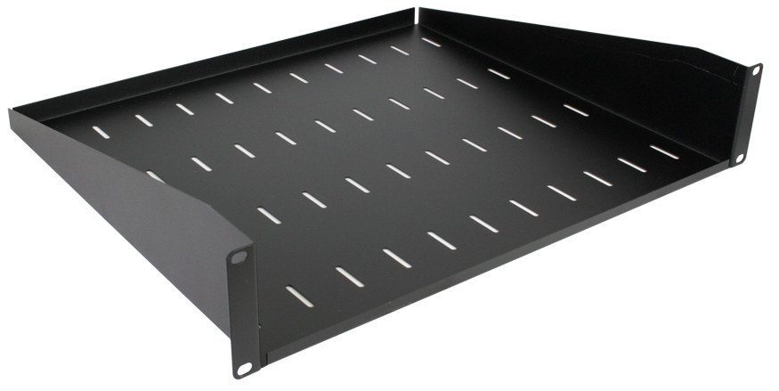 2U Fixed Rack Front Mount Shelf 315mm Deep Tray | RM-SB-2U315