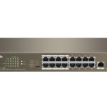 Tenda 16-Port Fast Ethernet Switch with 16-Port PoE | TEF1118P-16-150W