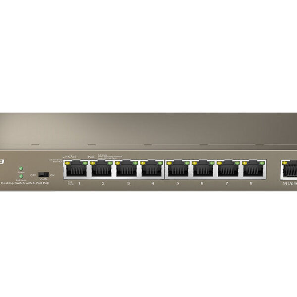 Tenda 9-Port Fast Ethernet Switch with 8-Port PoE | TEF1109P-8-63W