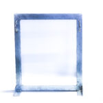 Square Wall Mount Bracket Offset Galvanised Two Clamp | TMP-SB-1000-B