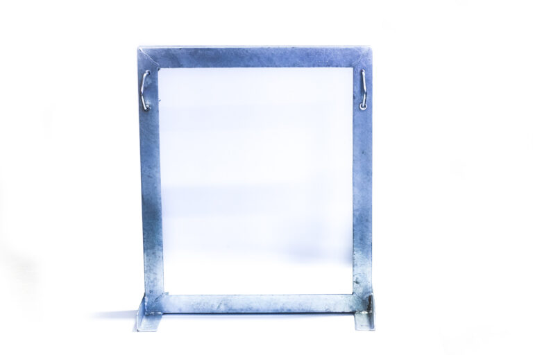Square Wall Mount Bracket Offset Galvanised Two Clamp | TMP-SB-1000-B