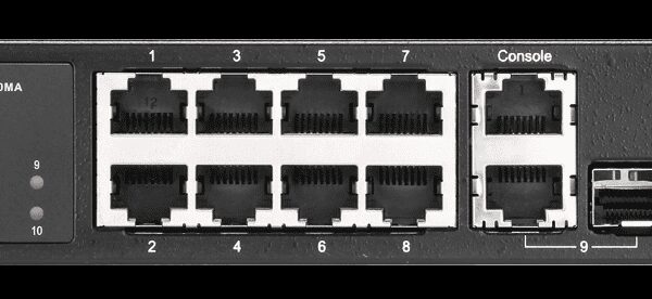 ES3510MA  Fast Ethernet  Layer  2/4 switch featuring  10 ports; 8 10/100