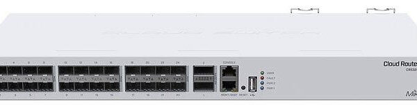 MikroTik Cloud RouterSwitch 24Port SFP+ 2Port QSFP | CRS326-24S+2Q+RM - 24