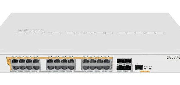 MikroTik Cloud Router Switch 24 Port PoE 450W 4SFP+ | MT-RBCRS328-24P-4S+R