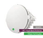 Siklu E-Band (80GHz) Complete PTP link FDD 1Gbps. 2ft EXT Dual-Band Antennas w/ 5GHz Failover Feed | SK-EH1200FX-1000-DB - Image 2