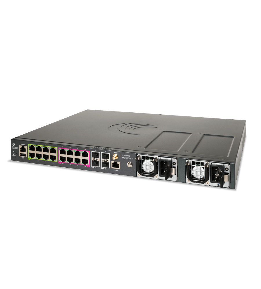 Cambium cnMatrix TX2020R-P PoE WISP Tower Switch Cambium cnMatrix TX2020R-P PoE WISP Tower Switch