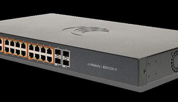 Cambium cnMatrix Enterprise 24 port with 4 SFP uplink PoE+ Switch | CNM-EX1028-P