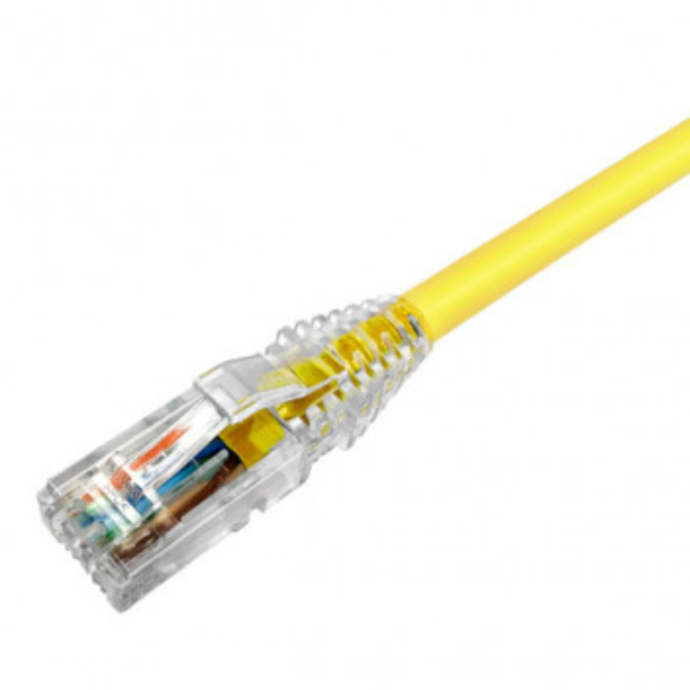 Datanet CAT6 BC Patch Lead 50U 3M Yellow Cable Datanet CAT6 BC Patch Lead 50U 3M Yellow Cable - Image 1