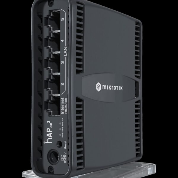 MikroTik hAP ax2 5 Port Gigabit 1800Mbps WiFi 6 Router | MT-RBHAP-AX
