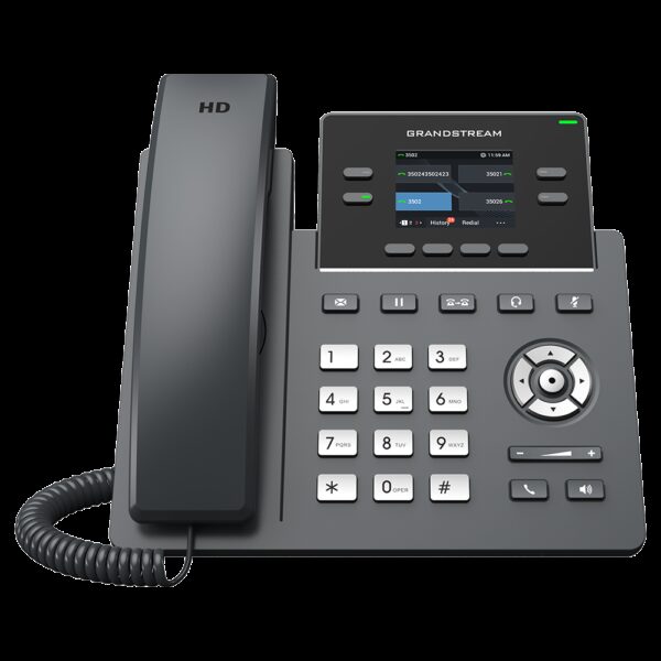 Grandstream 2-Line Carrier Desk Phone 2x Gigabit Ethernet ports
