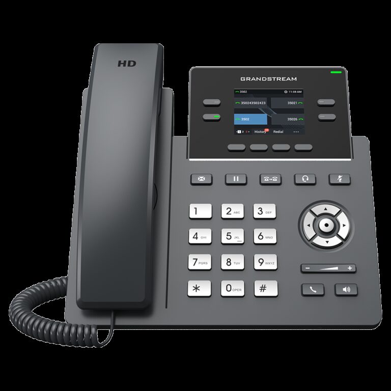 Grandstream 2-Line Carrier Desk Phone 2x Gigabit Ethernet ports