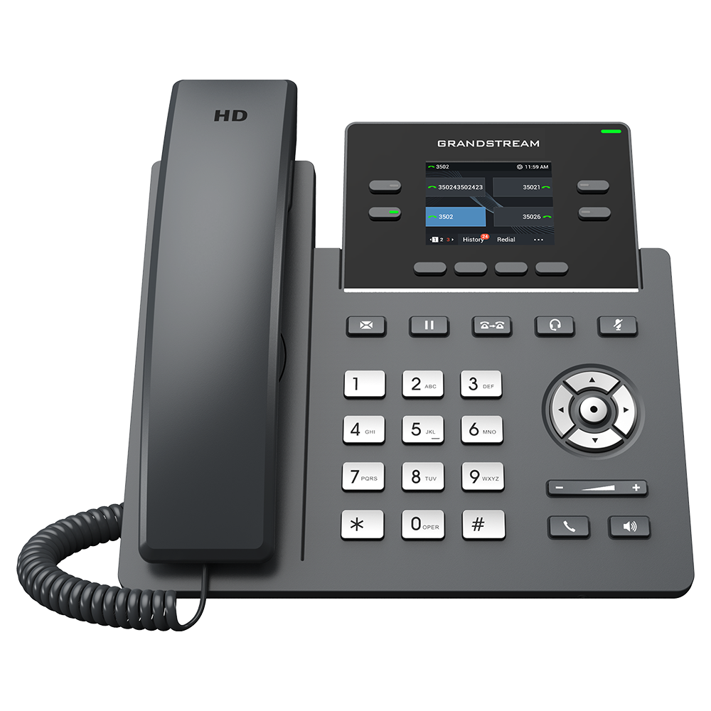 Grandstream 2-Line Carrier Desk Phone 2x Gigabit Ethernet ports Grandstream 2-Line Carrier Desk Phone 2x Gigabit Ethernet ports