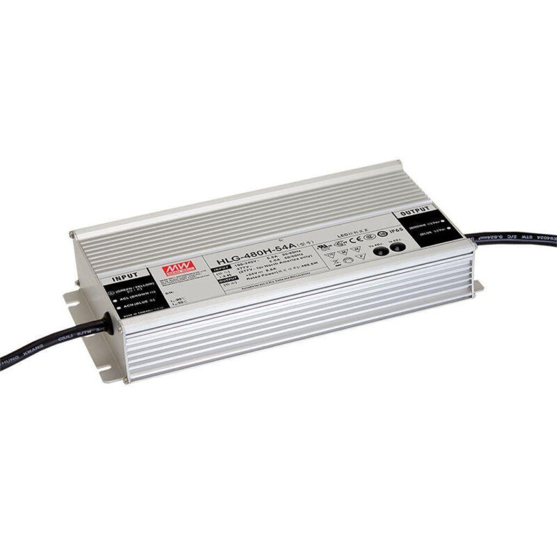 MW 480W Constant Voltage & Current LED Drier Driver | MW-HLG-480H-54